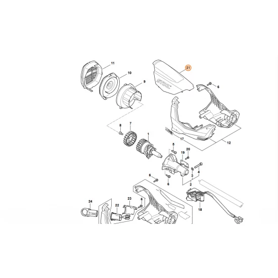 STIHL  Pokrywa KMA 130 R 4867 080 1625